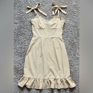 Urban Threads satin shoulder tie dress xs